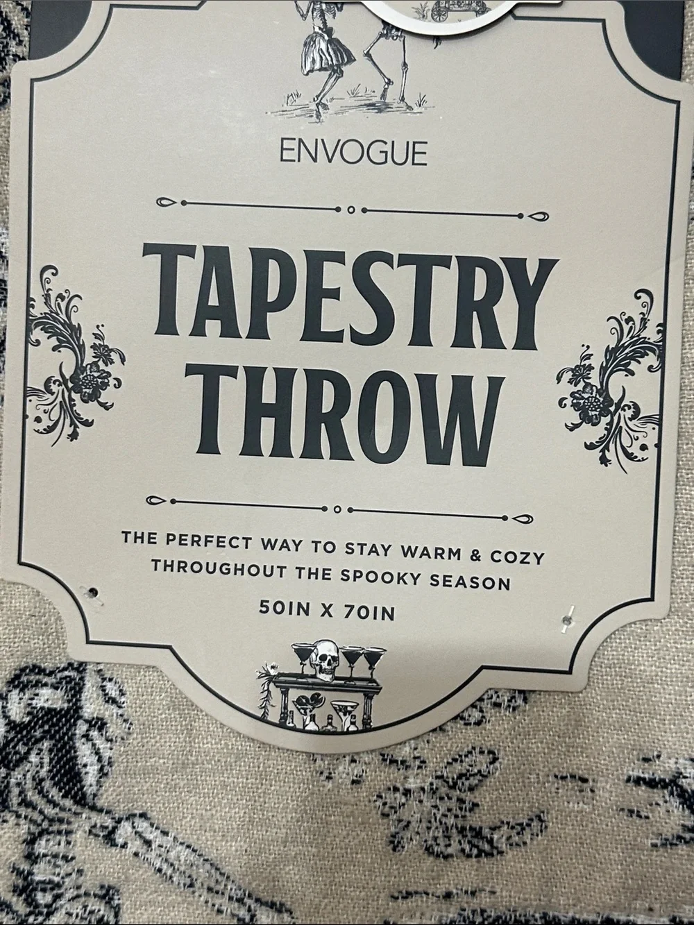 Envogue halloween tapestry throw